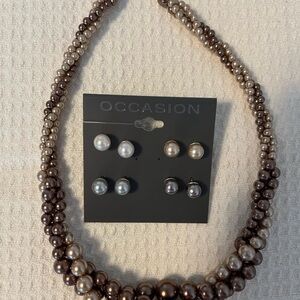 Occasion Brown and Cream Necklace Timeless Jewelry